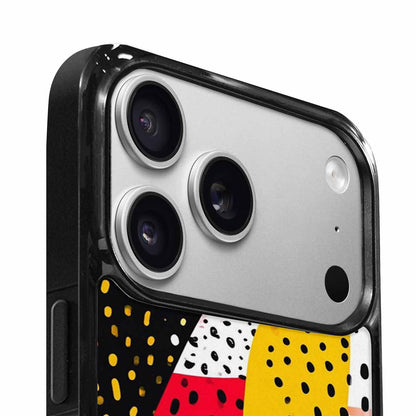 iPhone 17 Pro Case — Memphis Art Pattern Retro Vintage, Customized Protective Case