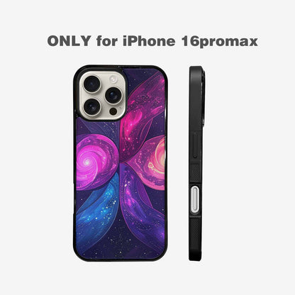iPhone 16 Pro Max Case — Rose Galaxy Art Seamless Pattern Vibrant, Custom Print Case Cover