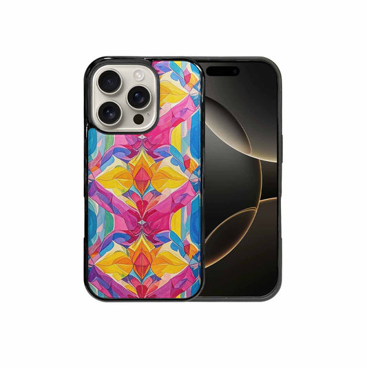 iPhone 16 Pro Case — Pansexual Flag Color Theme Small Rainbow, Custom Made Phone Cover