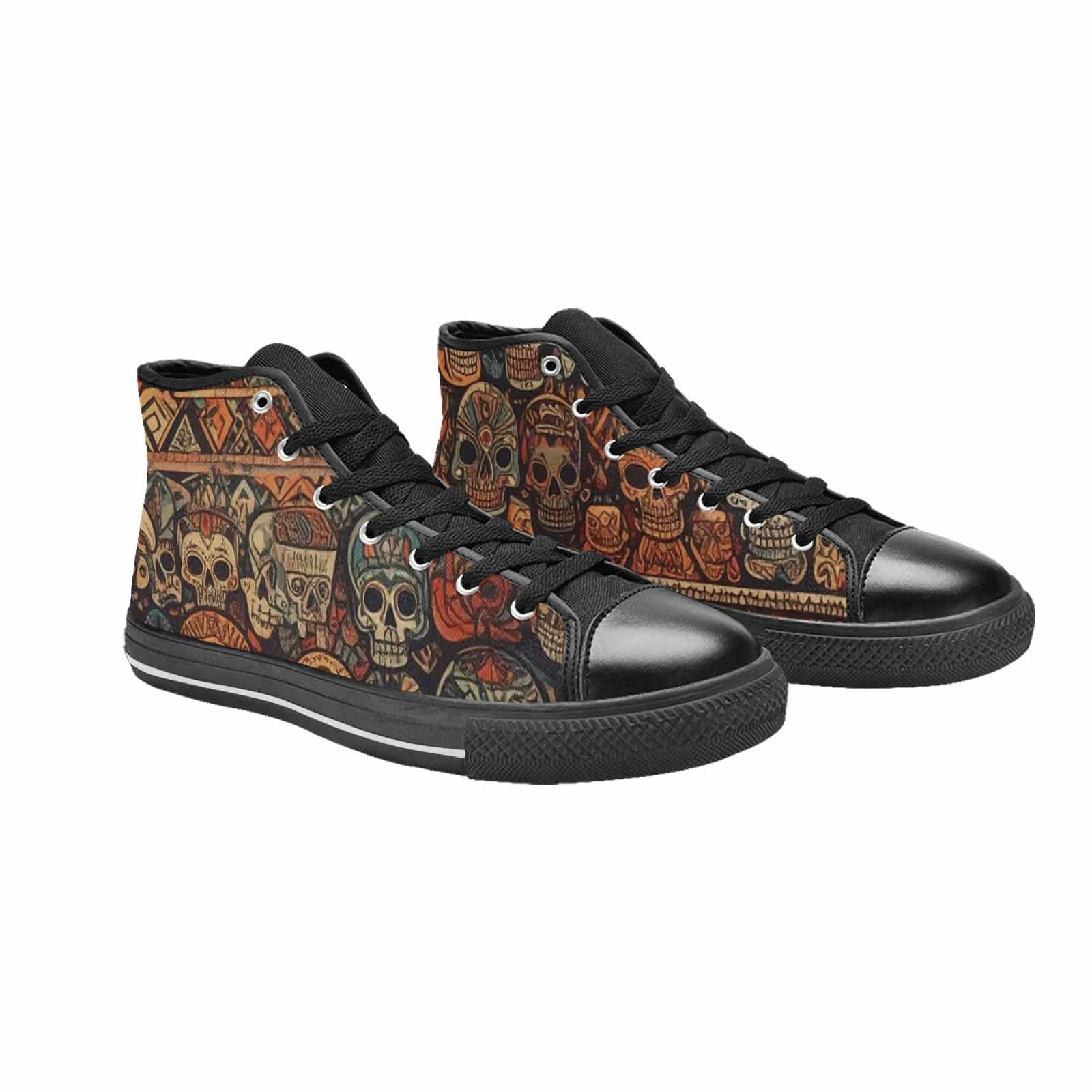 MEN'S Skulls - Tribal-Patterned- High Top Canvas Dreamcore Shoes