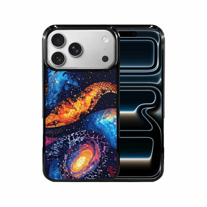 iPhone 17 Pro Max Case — Galaxy Snake Print Galaxy Space, Personalized Phone Case