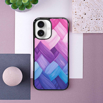 iPhone 16 Case — Bisexual Flag Color Theme Small Rainbow, Custom Phone Case