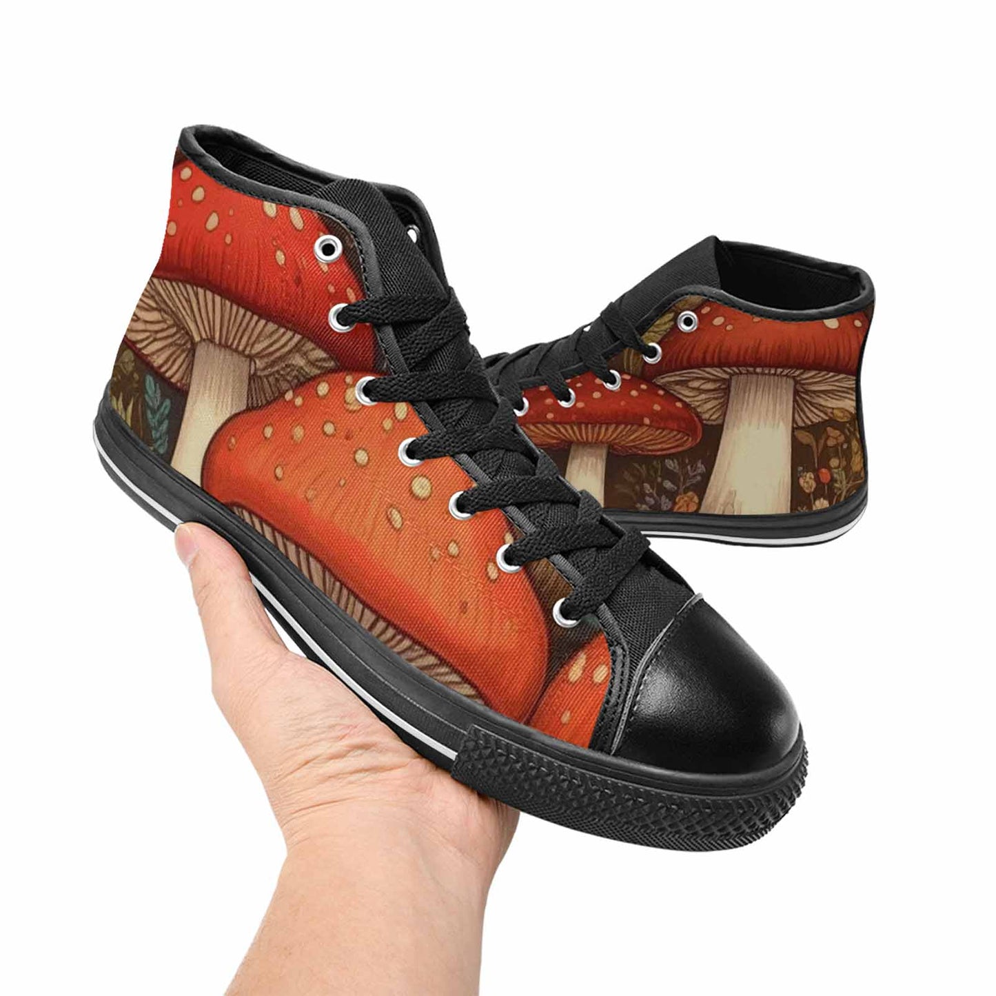 WOMEN'S Mushroom High Top Canvas Vivid Shoes