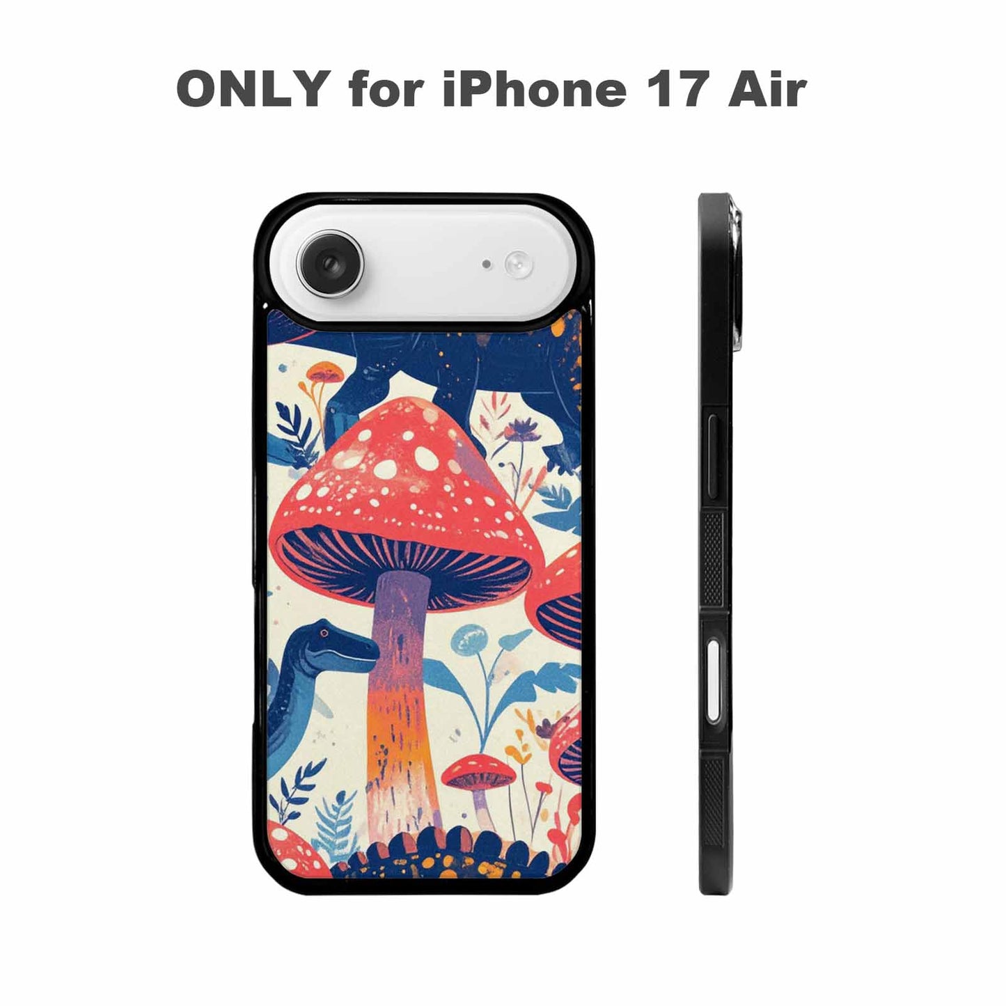iPhone 17 Air Case — Vintage Dinosaurs Mushroom Retro Vintage, Custom Designed Case Cover
