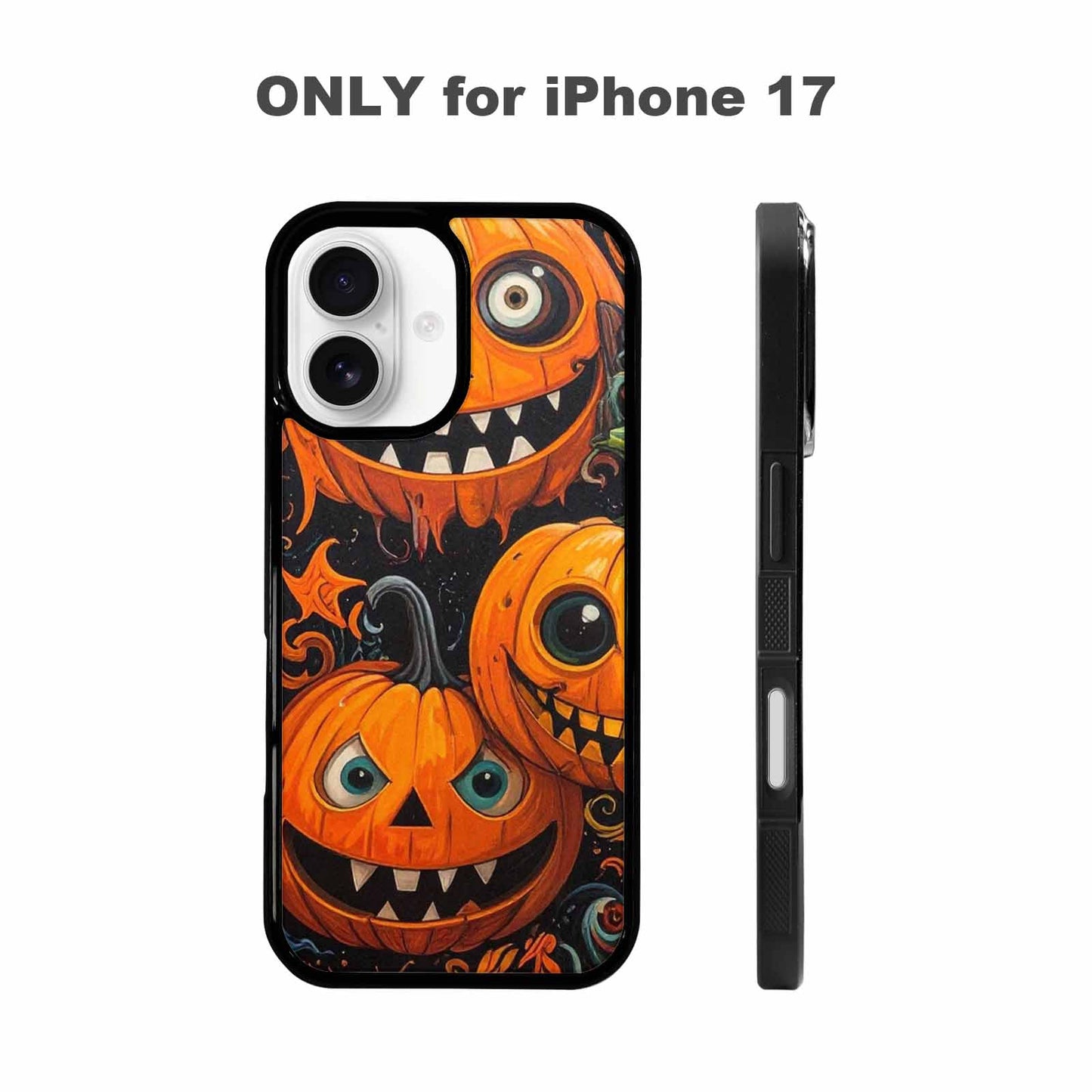 iPhone 17 Case — Cartoon Pumpkin Monster Cartoon Cute, Unique Phone Case Design