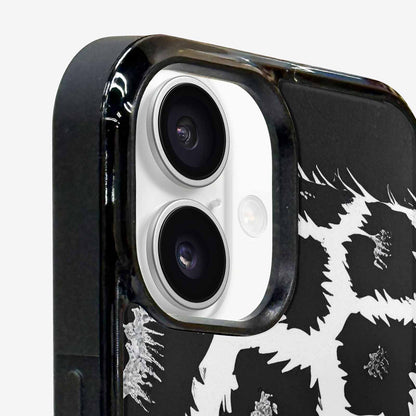 iPhone 16 Case — Leopard Print Black And White Style, Customized Protective Case