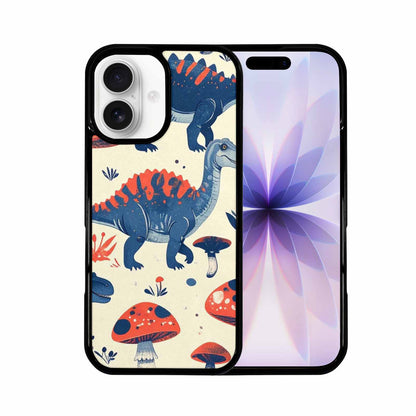 iPhone 17 Case — Vintage Dinosaurs Mushroom Retro Vintage, Custom Designed Case Cover