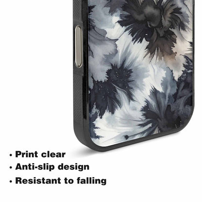 iPhone 16 Pro Max Case — Tie Dye Black And Gray Blended, Custom Art Phone Cover