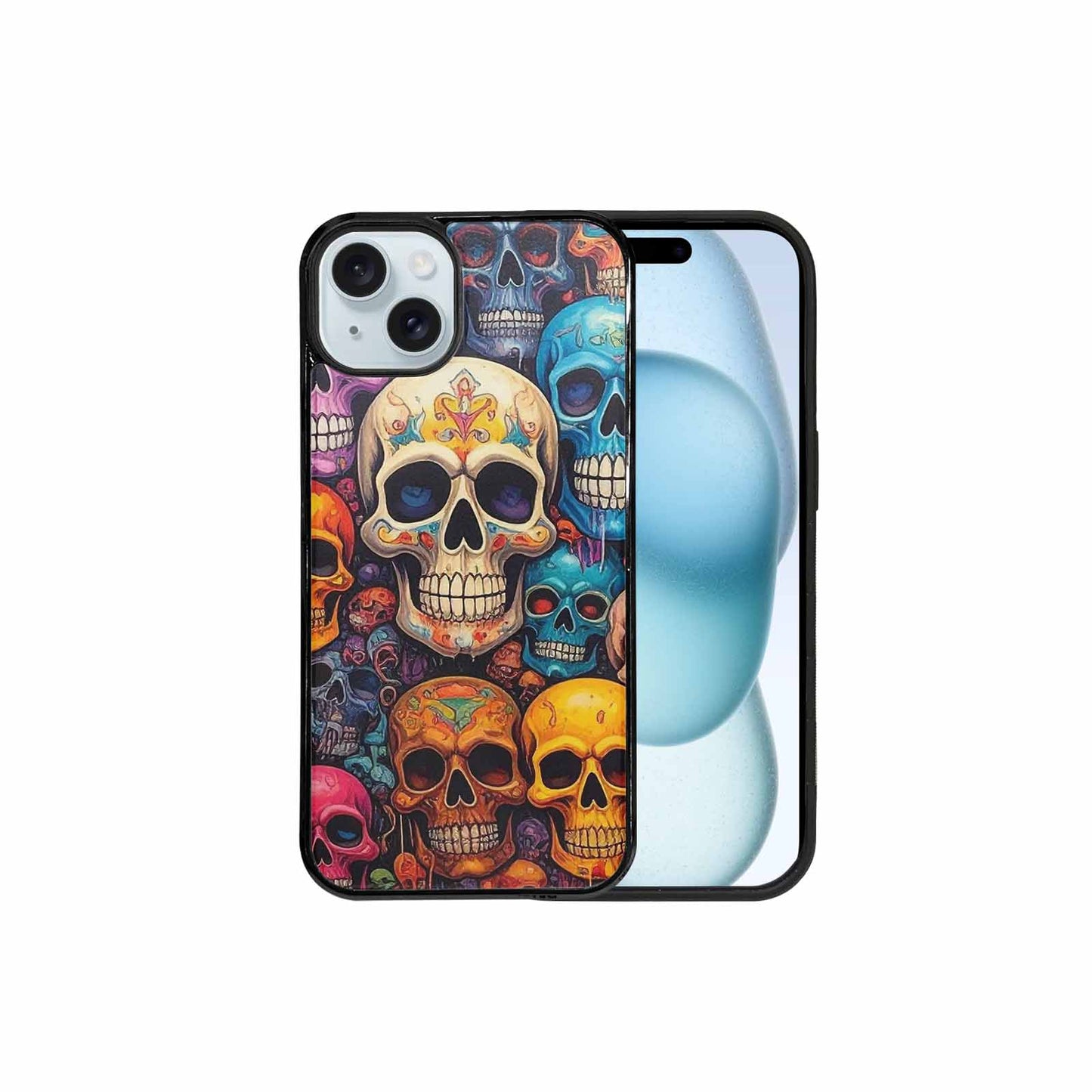 iPhone 15 Plus Case — Skulls General Skulls Pattern, Custom Art Phone Cover
