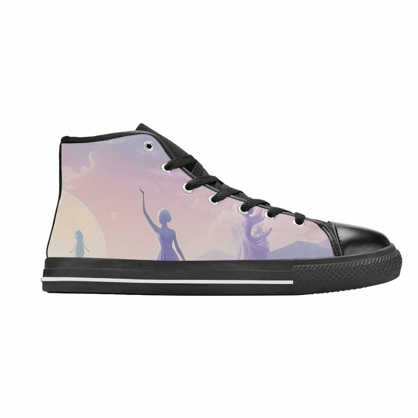 WOMEN'S Surrealist Dreamscape High Top Canvas Dreamcore Shoes