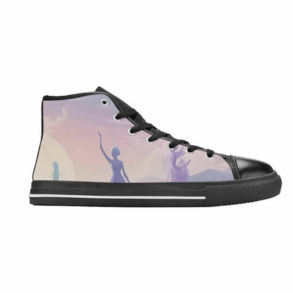 WOMEN'S Surrealist Dreamscape High Top Canvas Dreamcore Shoes