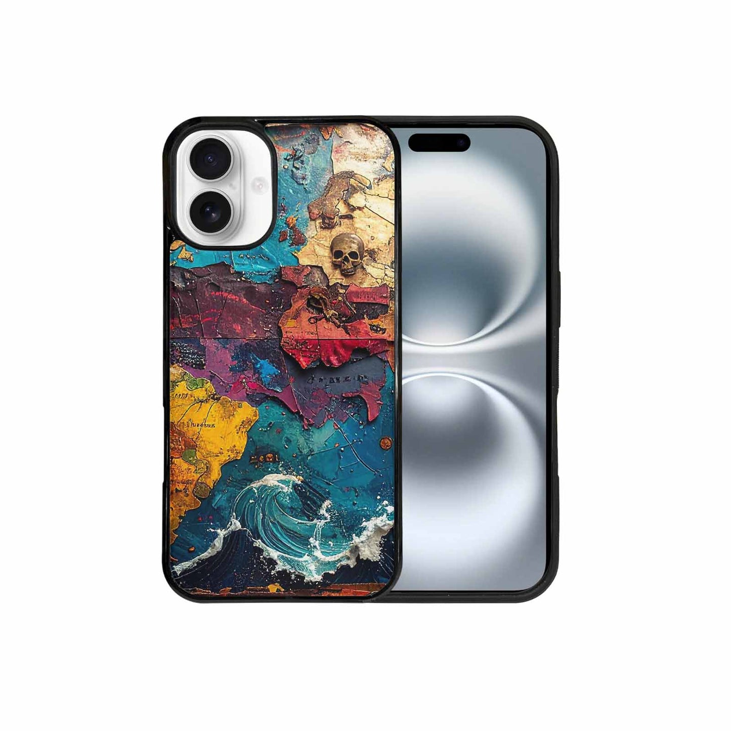 iPhone 16 Plus Case — Pirate Skull Flag Pirate Skull Flag, Custom Phone Case