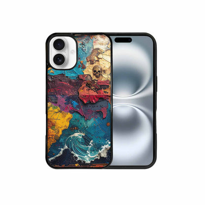 iPhone 16 Plus Case — Pirate Skull Flag Pirate Skull Flag, Custom Phone Case