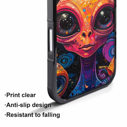 iPhone 17 Air Case — Cartoon Alien Characters Alien Scifi, Custom Art Phone Cover