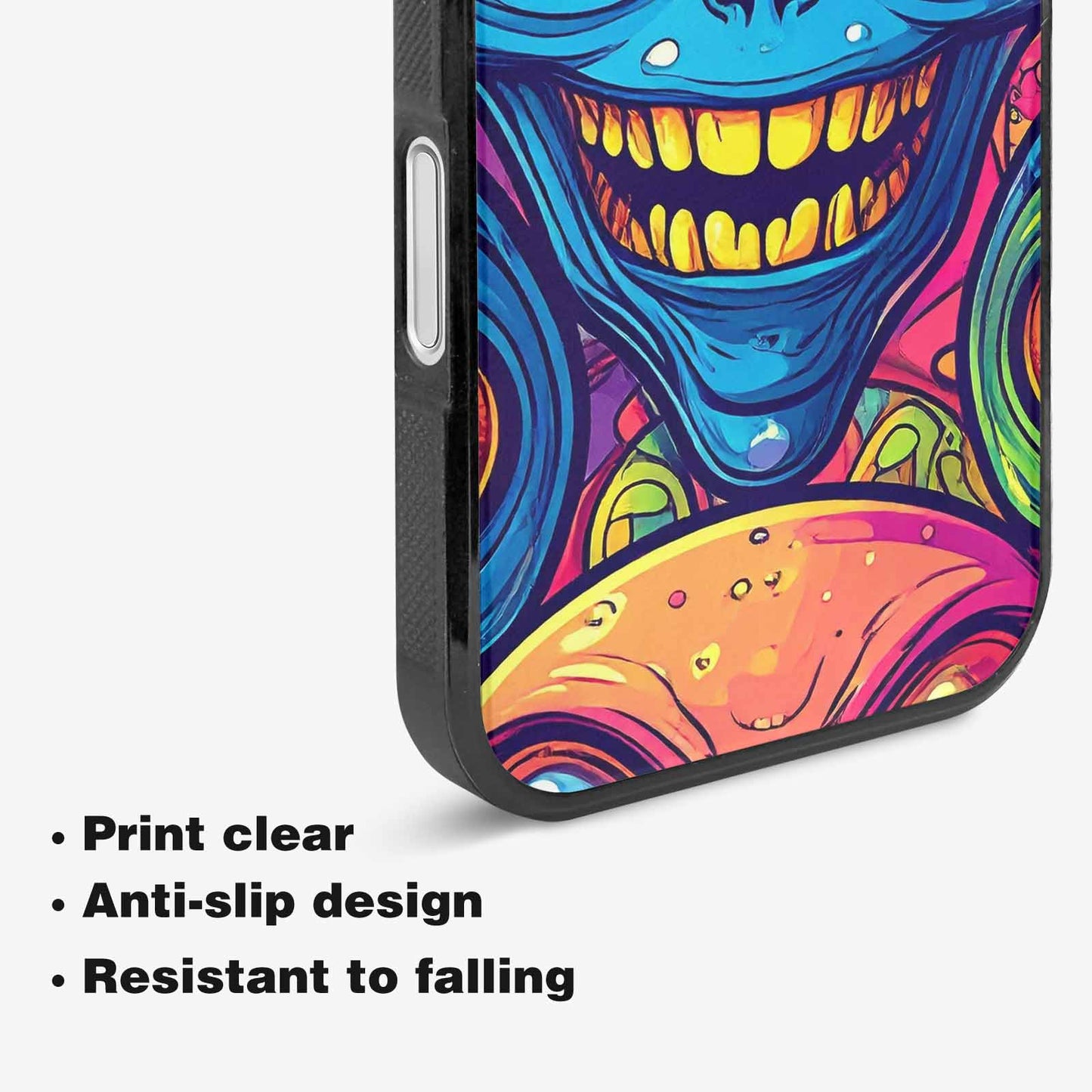 iPhone 16 Plus Case — Alien Ufo Cartoon Art Pattern Groovy, Customized Protective Case