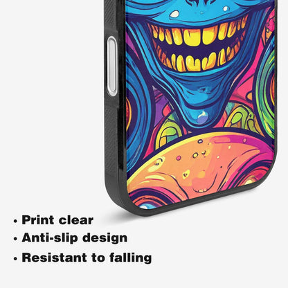 iPhone 16 Plus Case — Alien Ufo Cartoon Art Pattern Groovy, Customized Protective Case