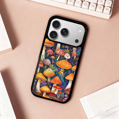 iPhone 17 Pro Case — Mushrooms General Mushrooms Pattern Hundreds Original, Custom Art Phone Cover