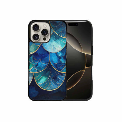 iPhone 16 Pro Max Case — Mermaid Scale Art Pattern, Custom Printed Phone Case