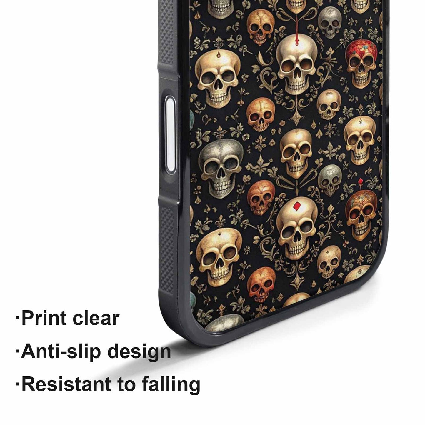 iPhone 17 Pro Case — Skull Dark Art Gothic Print Gothic, Customized Protective Case
