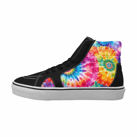 MEN'S Tie Dye Swirl High Top Canvas Cottagecore Shoes