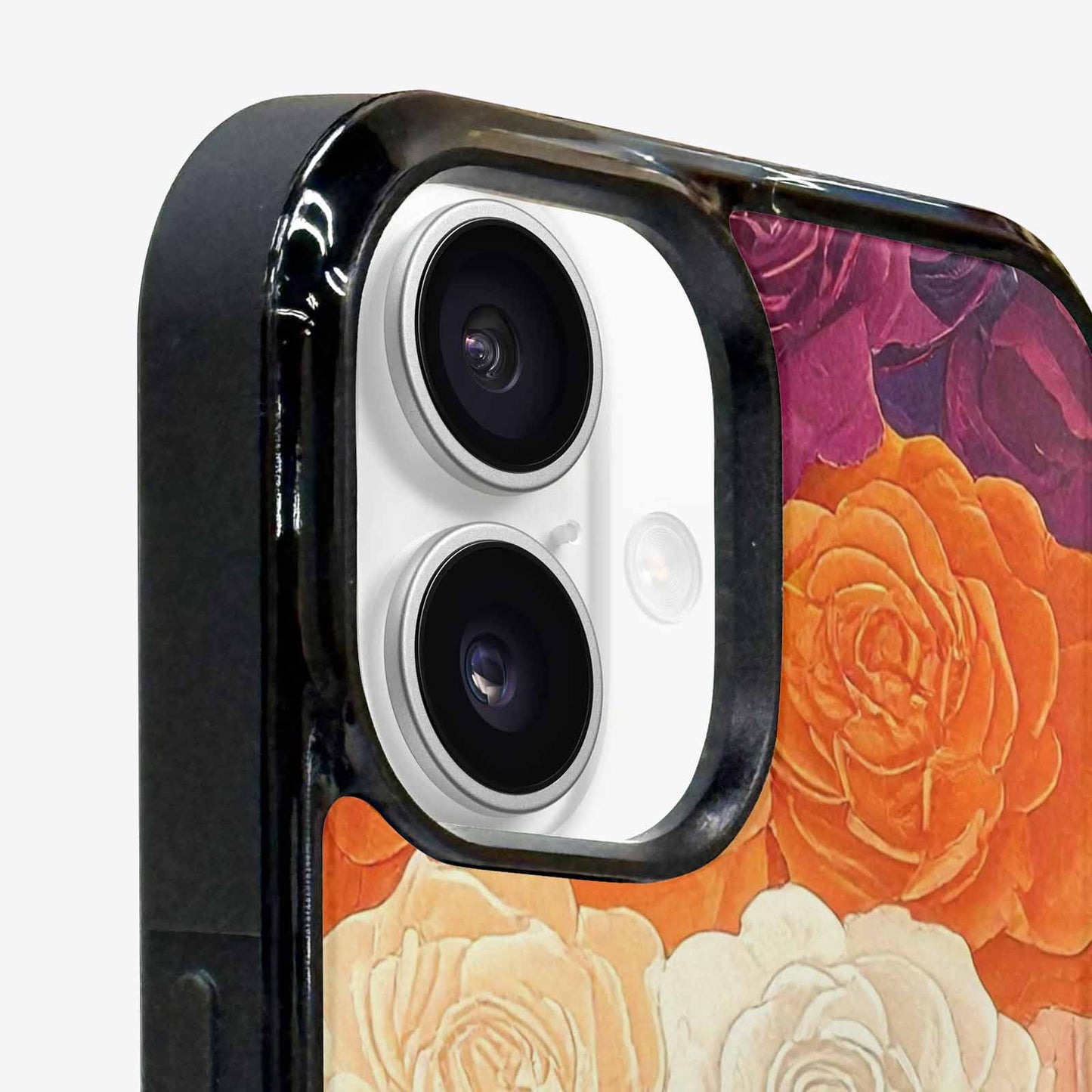 iPhone 16 Case — Lesbian Flag Color Theme Small Rainbow, Unique Phone Case Design