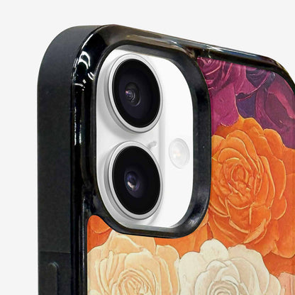 iPhone 16 Case — Lesbian Flag Color Theme Small Rainbow, Unique Phone Case Design