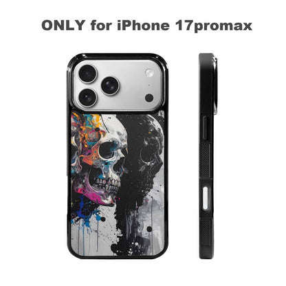 iPhone 17 Pro Max Case — Skull Dark Art Gothic Print Gothic, Custom Designed Case Cover