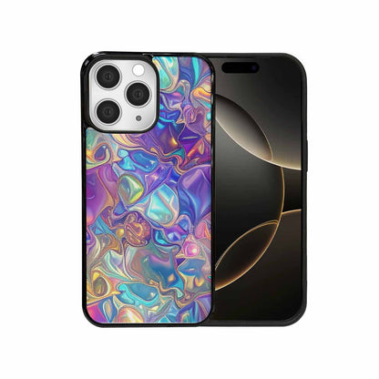 iPhone 15 Pro Max Case — Holographic Iridescent Shimmer Pattern Hundreds Of, Custom Made Phone Cover