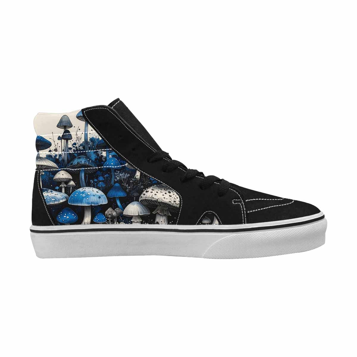 MEN'S Mushrooms (general) High Top Canvas Wallpaper Art Sneakers