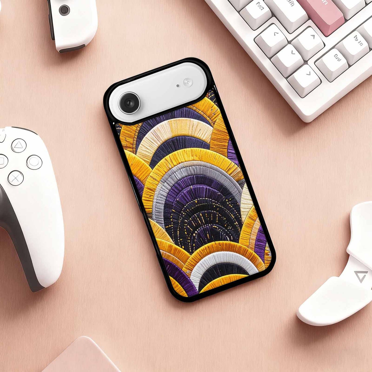 iPhone 17 Air Case — Vivid Camo Nonbinary Pride Camo, Custom Designed Case Cover