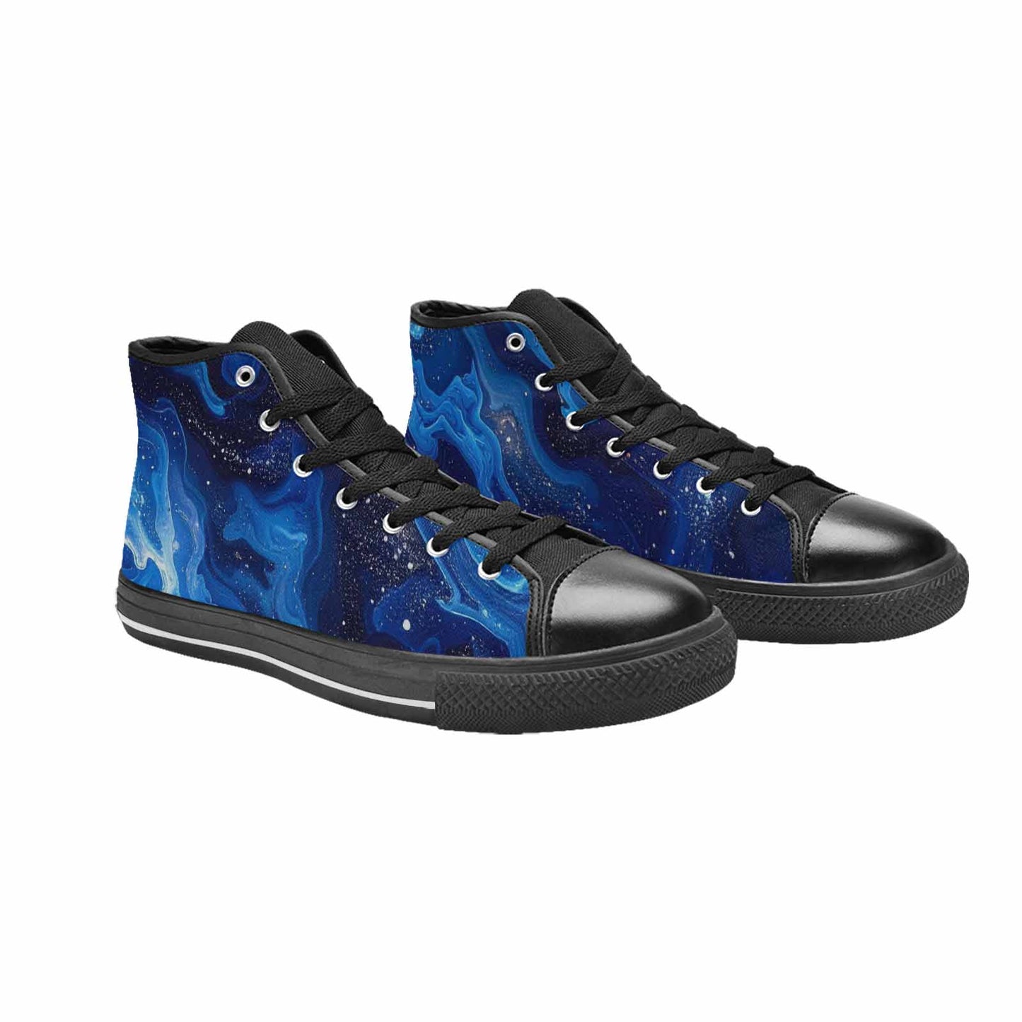 MEN'S Galaxy Art - High Top Canvas Grunge Sneakers