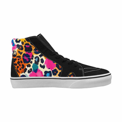 MEN'S Full Color Vibrant Animal High Top Canvas Y2K Custom Shoes