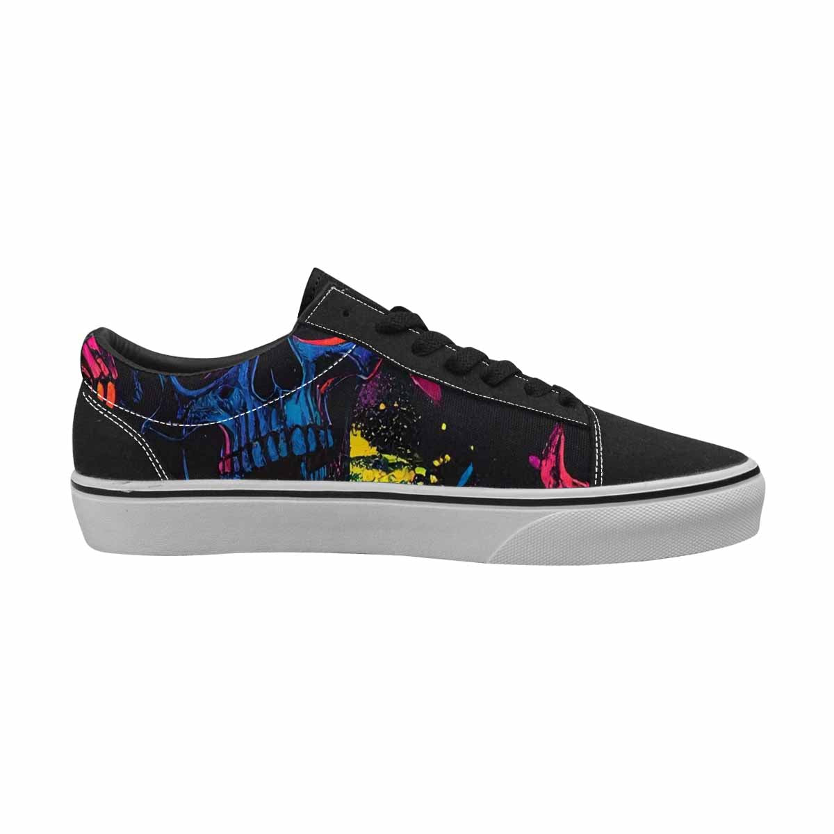 WOMEN'S 1000s Skulls Digital Camo Lace-Up Canvas Vivid Sneakers