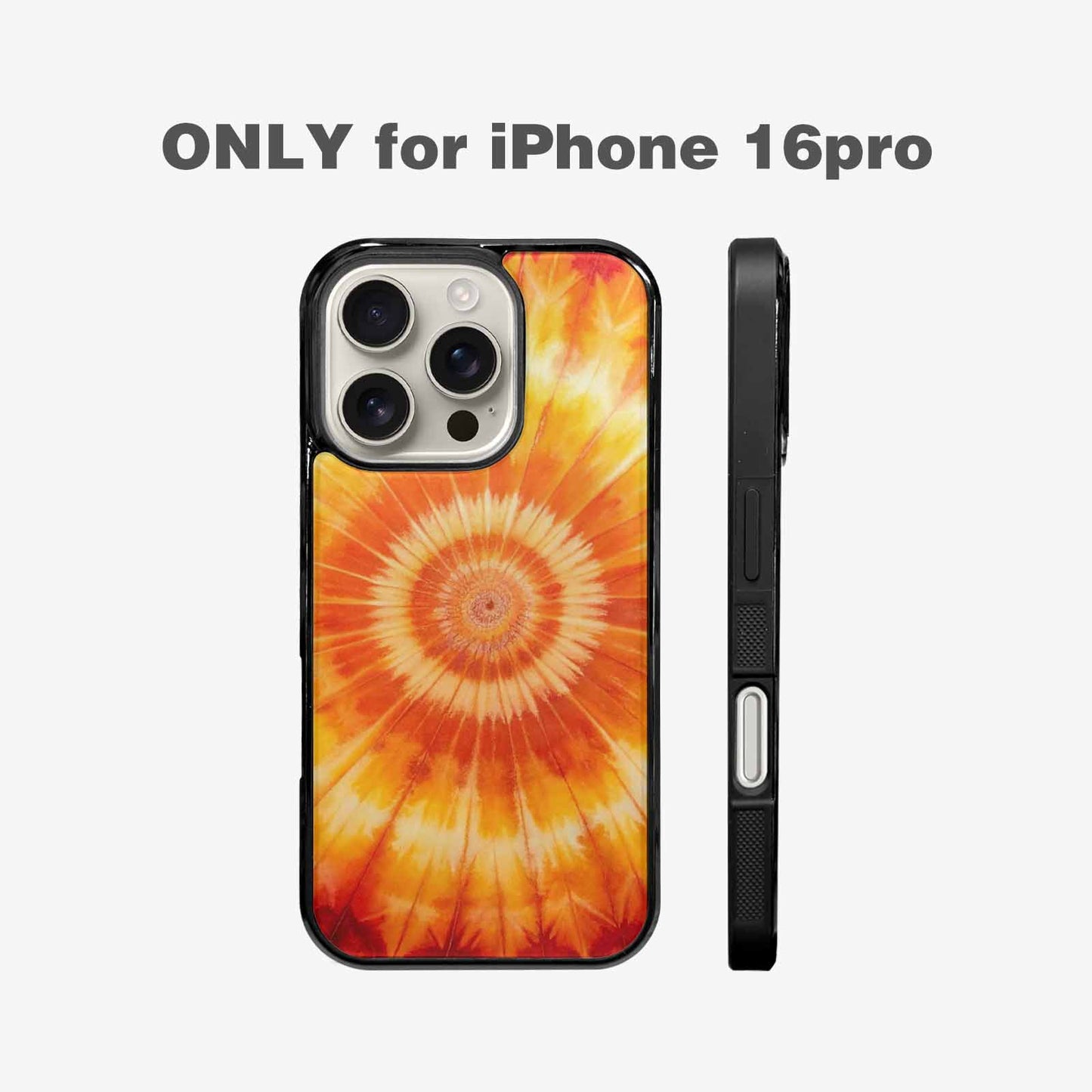 iPhone 16 Pro Case — Ombre Tie Dye Warm, Original Design Phone Case