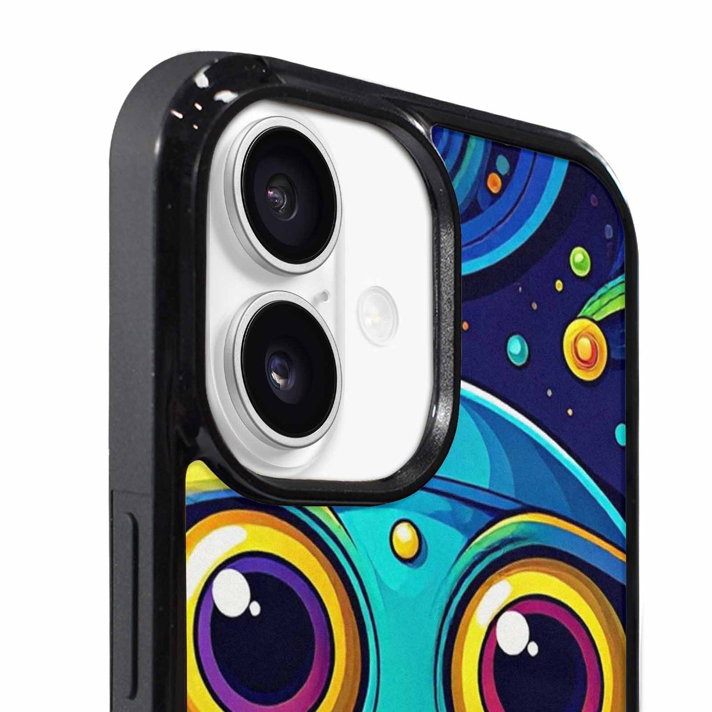 iPhone 17 Case — Alien Ufo Cartoon Art Alien Scifi, Custom Printed Phone Case