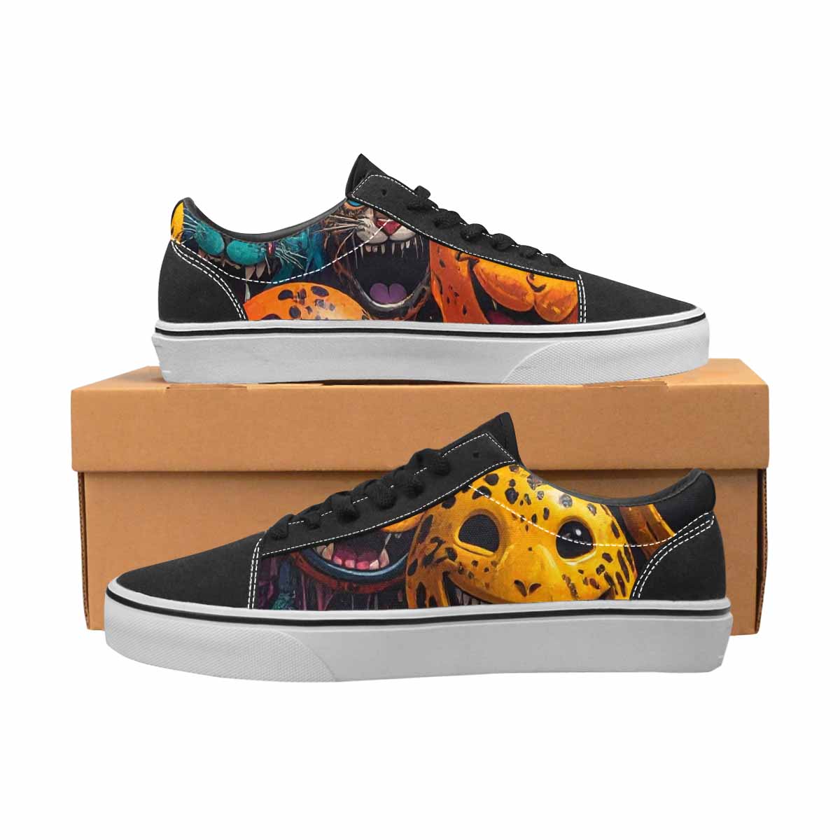WOMEN'S Smiley Faces Lace-Up Canvas Dreamcore Custom Shoes