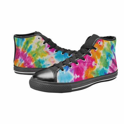 WOMEN'S Tie Dye Rainbow Twist High Top Canvas Dreamcore Shoes