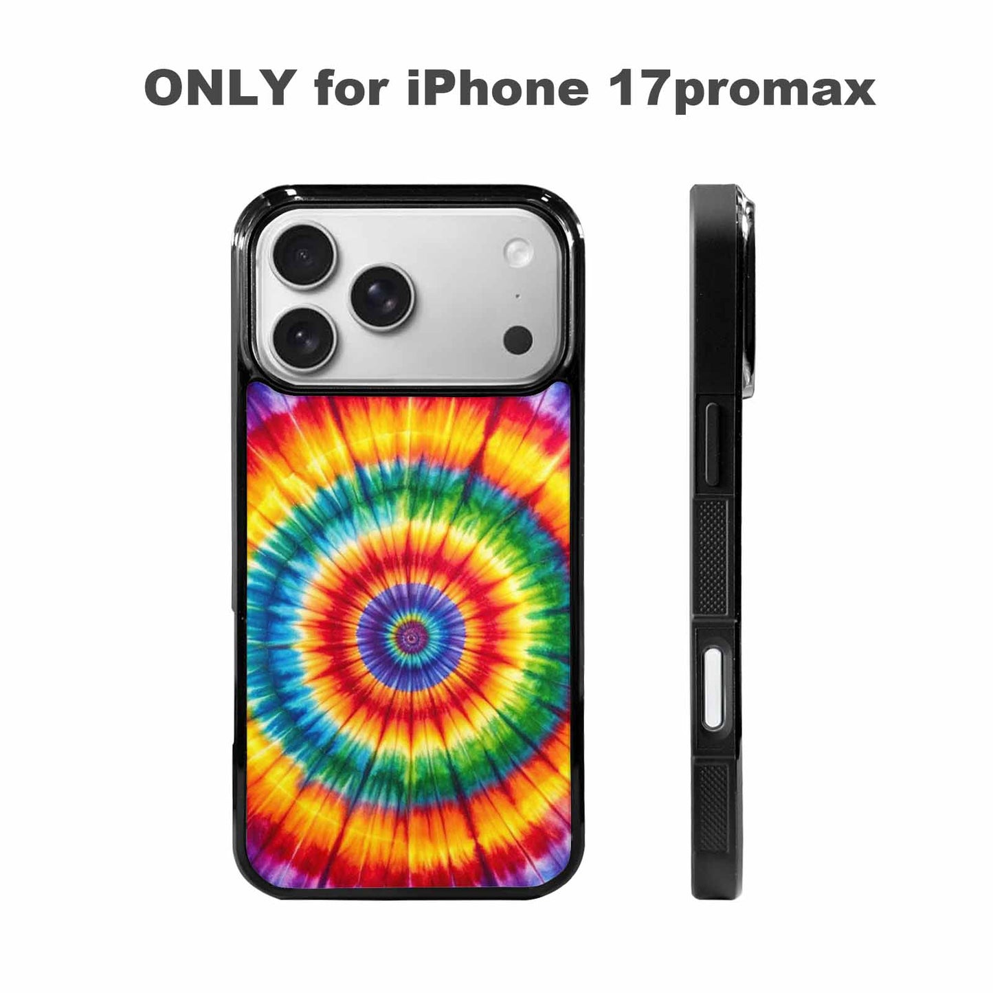 iPhone 17 Pro Max Case — Rainbow Spiral Tie Dye Alt Tie, Custom Phone Case
