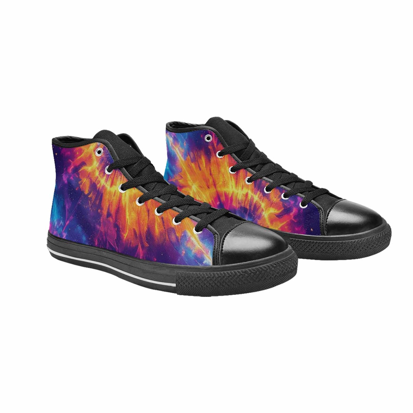 MEN'S Tie Dye Galaxy High Top Canvas Surreal Sneakers