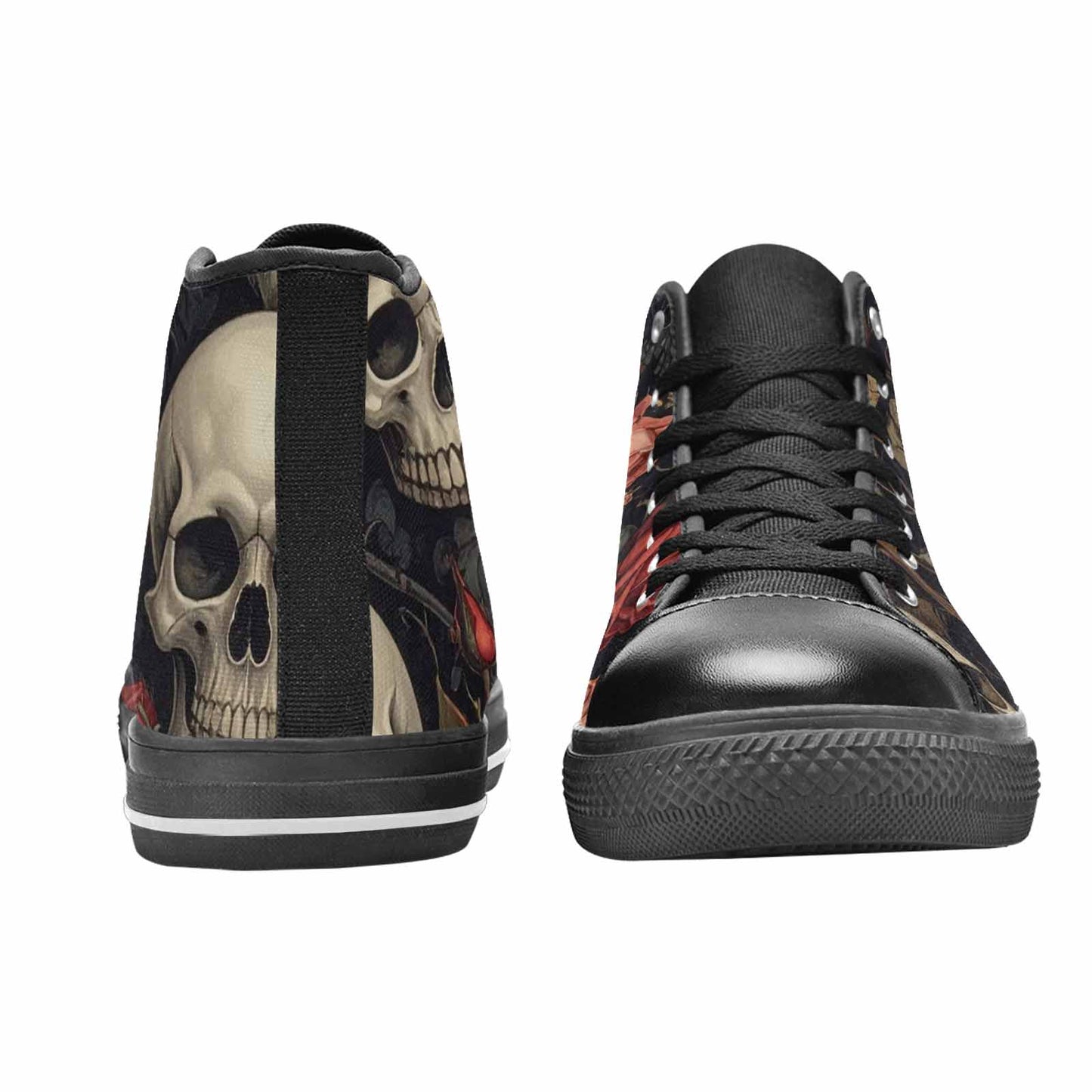 MEN'S Skulls - Roses High Top Canvas Dreamcore Custom Sneakers