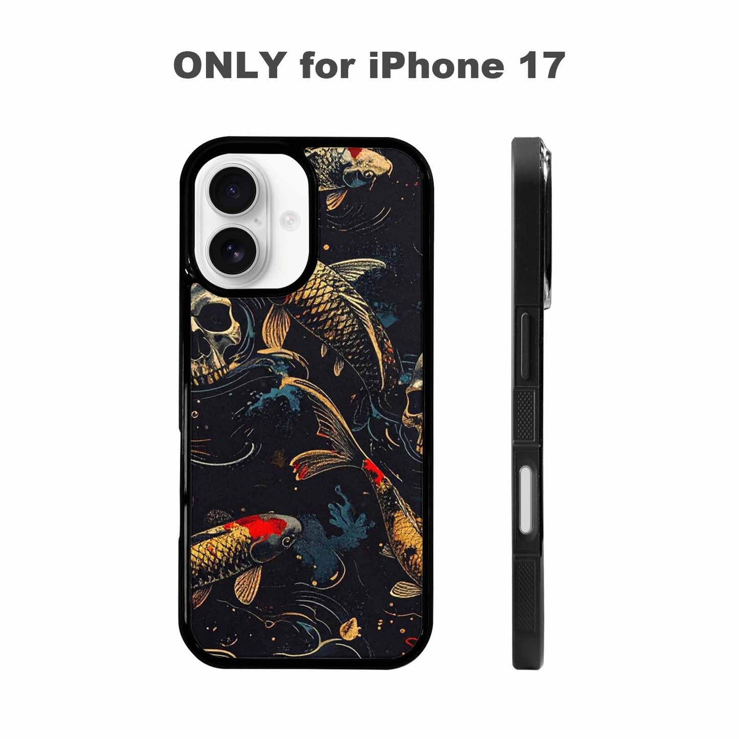 iPhone 17 Case — Skull Dark Art Gothic Print Gothic, Custom Print Case Cover