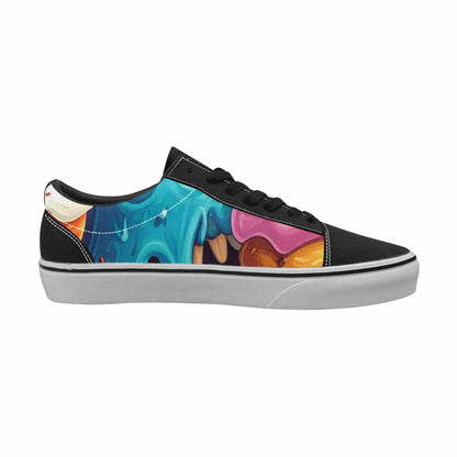 WOMEN'S Ice Cream Monsters  Lace-Up Canvas Dreamcore Shoes