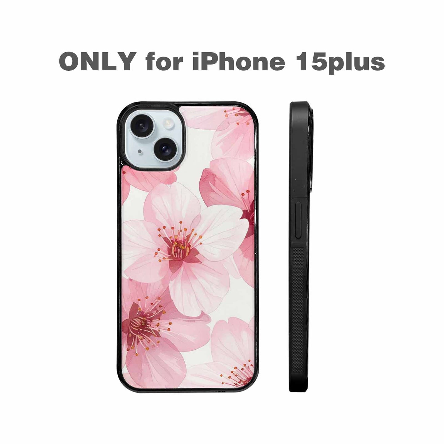 iPhone 15 Plus Case — Japanese Cherry Blossom, Custom Phone Case