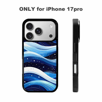 iPhone 17 Pro Case — Glossy Winter Wave Seamless Cartoon Cute, Original Design Phone Case