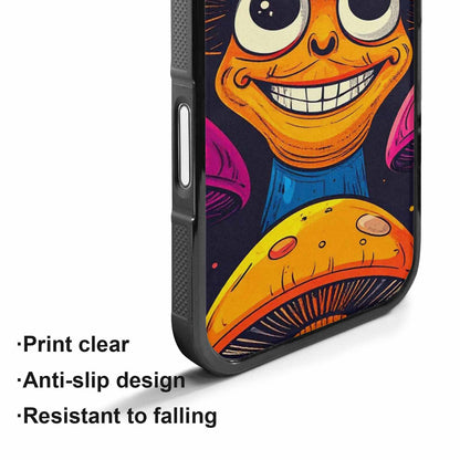 iPhone 17 Case — Retro Mushroom Cartoon Art Retro Vintage, Custom Print Case Cover