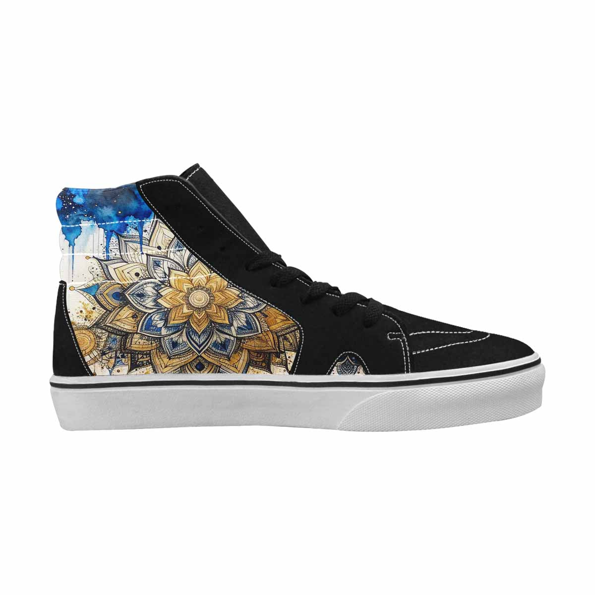 MEN'S Mandala Medallion High Top Canvas Vivid Sneakers