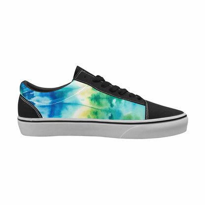 WOMEN'S Tie Dye Swirl Canvas Lace-Up Dreamcore Custom Shoes