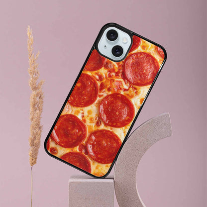 iPhone 15 Plus Case — Pepperoni Pizza Print Custom, Custom Designed Case Cover