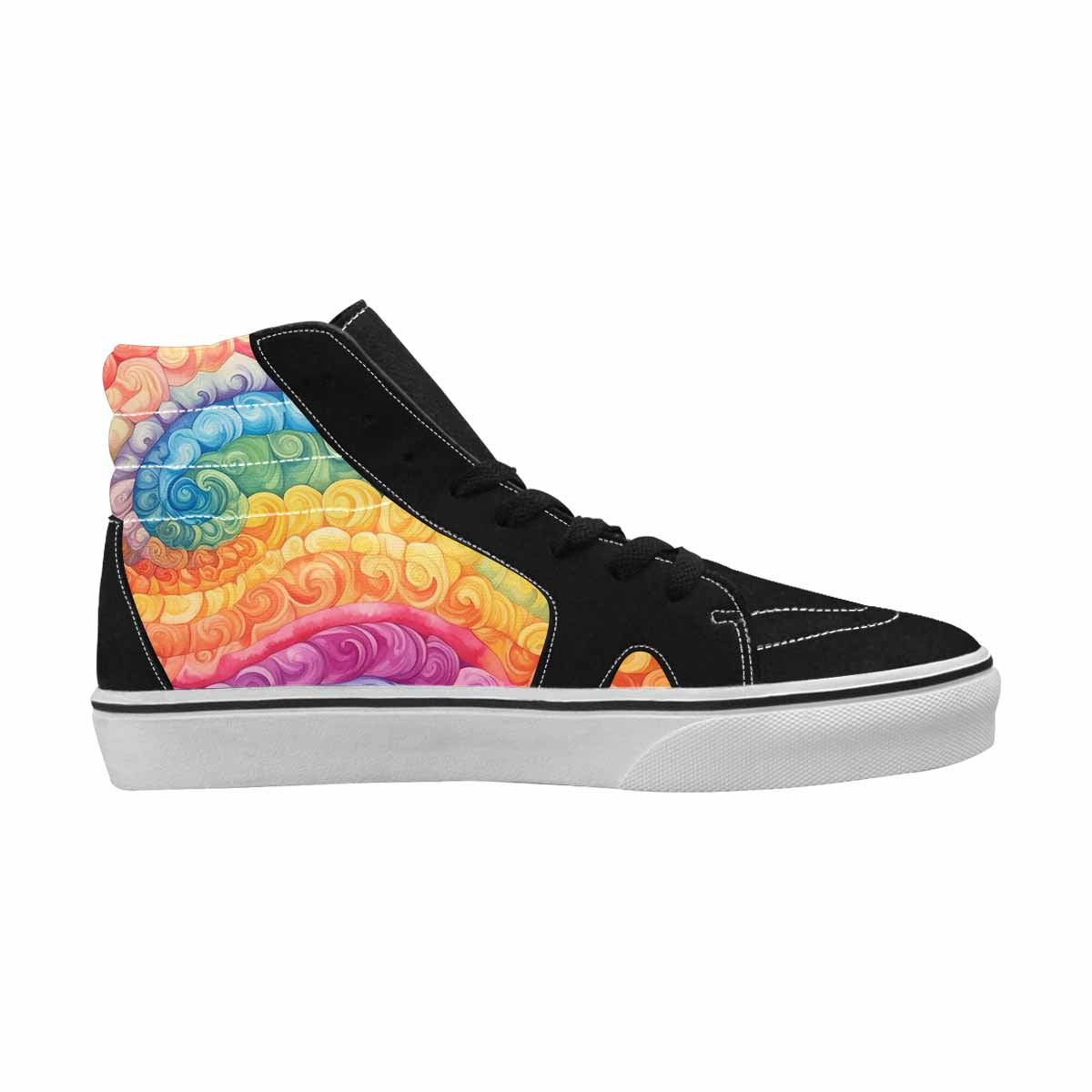 MEN'S Tie High Top Canvas Aesthetic Custom Shoes