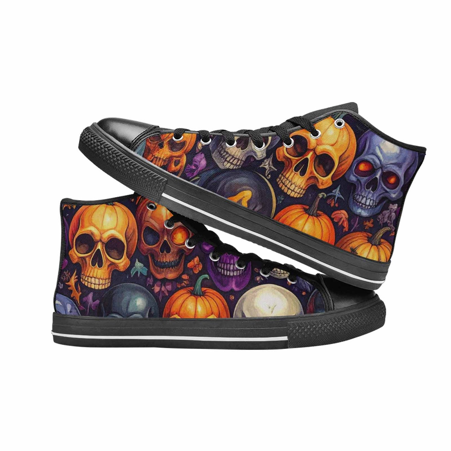 WOMEN'S Skulls - Halloween High Top Canvas Dreamcore Shoes